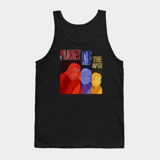 three apes , three colors design Tank Top